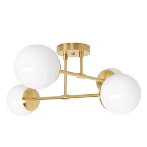 Evadale - Four Light Semi Flush Fixture