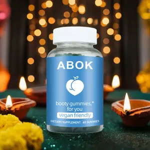 ABOK Women's Peach Gains Gummies Multivitamin Gummies - 60 Count Dietary Supplement with Essential Vitamins and Herbal Extracts