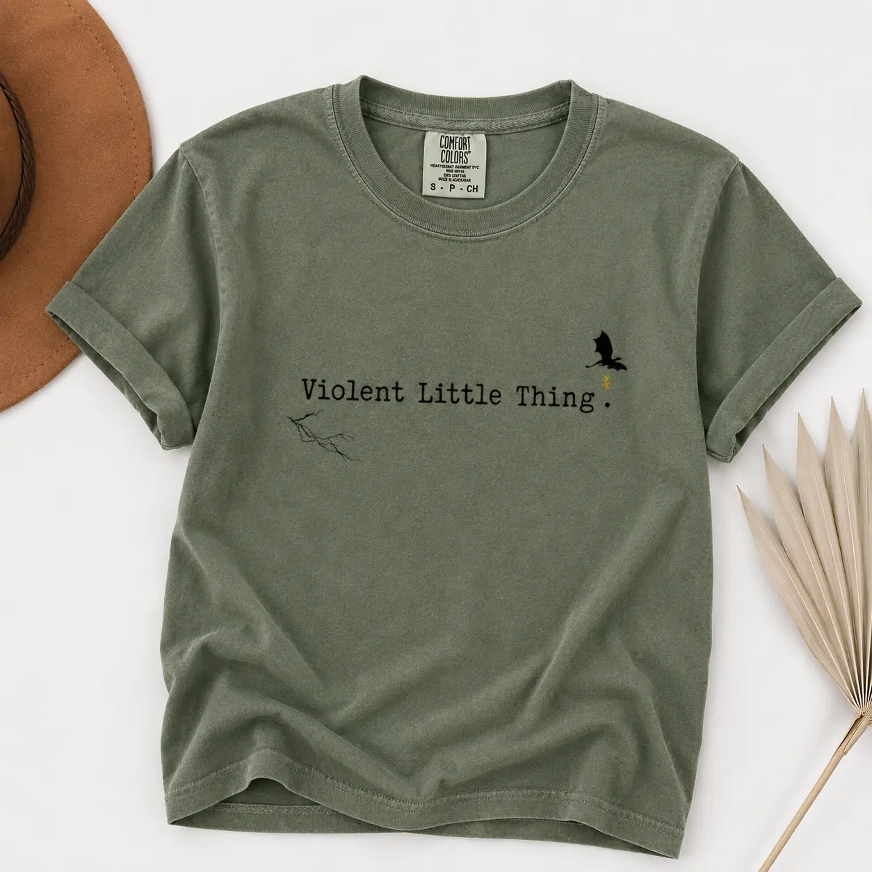 Violent Little Thing t-shirt, Basgiath War College Tshirt, Violet Sorrengail T-shirt, Fourth Wing Shirt, Fourth Wing Merch, Dragon Rider Tee - TrendWear USA