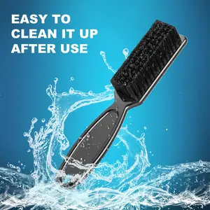 6 Pieces Barber Blade Cleaning Brush Clipper Cleaning Nylon Brush Clipper Cleaner Brush Cleaning Clipper Styling Brush Tool for Men(Red/Black)