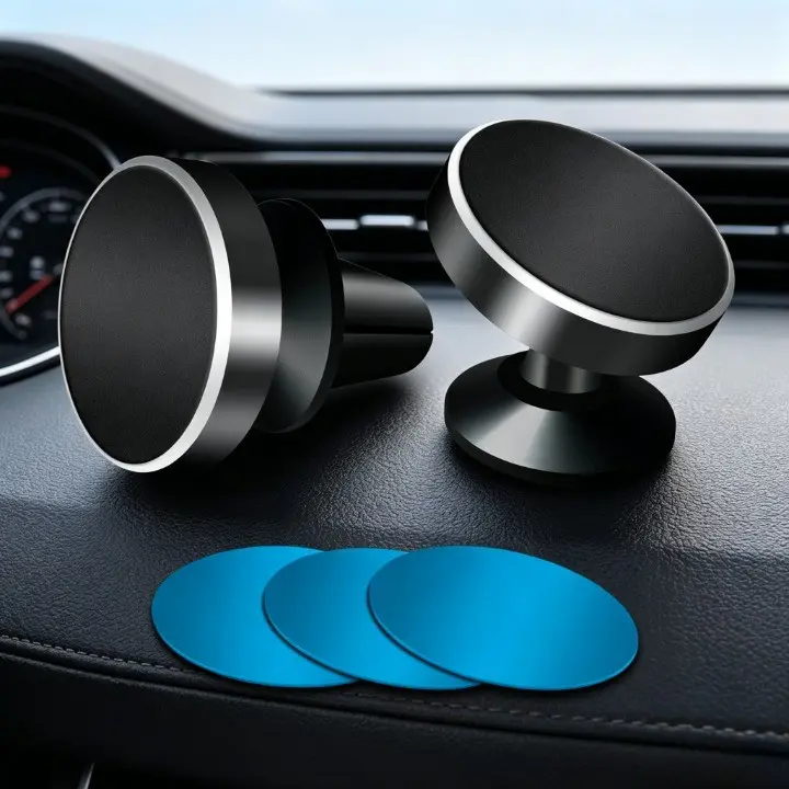 2-Pack Magnetic Car Phone Mounts, Universal Air Vent Magnetic Car Phone Mounts, 360-Degree Rotation for Multiple Viewing Angles, Adjustable Magnetic Phone Mounts, Compatible with iPhone, Samsung, and Other Brands, cars accessories