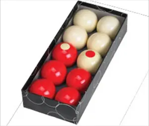 212 MAIN Standard Circle-Marked Polyresin Billiard Ball Set for Action Bumper Pool Games