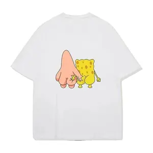 SpongeBob Patrick naked Cartoon Parody Graphic Tee - Unisex Casual t-shirt butt
