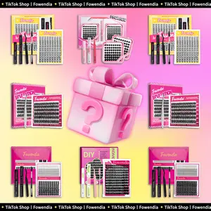 【UNKNOW BOX】Mystery Lash Kit – 4 Surprise Styles Cluster Lashes | Random Delivery, No Style Selection | Beginner-Friendly DIY Gift Set for Home Use – A Fun Lash Experience Full of Surprise dealsforyoudays