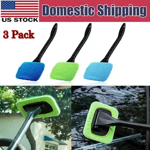 3 Pack Window Windshield Cleaning Tool Microfiber Car Wiper Cleaner Glass Brush 3 Pack Window Windshield Cleaning Tool Microfiber Car Wiper Cleaner Glass Brush