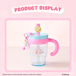 Disney Sakura Season Winnie the Pooh Water Bottle | 700mL BPA-Free Tritan Bottle | Cute Pink Cherry Blossom Collection | Large Capacity Portable Drinkware