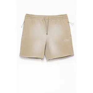 A.R.C. Men's Active Khaki Cutoff Fleece Sweat Shorts