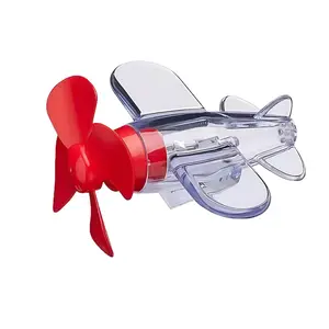 Car Ornament Decoration Toy: Wind Powered Electric Mini Airplane