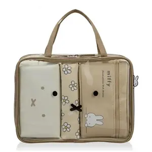 4pcs Kawaii Miffys Cute Large Capacity Makeup Bag Cartoon Cosplay Travel Storage Handbag Toiletries Classification Bag Toy Gift