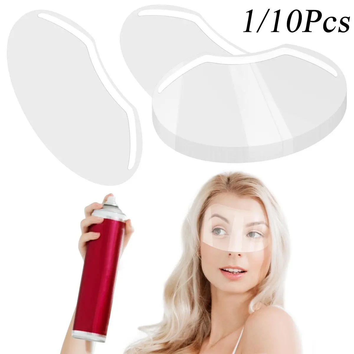 Disposable Makeup Shower Face Shields Visors, Hygiene 1/10pcs Face Shields Masks for Salons & Eyelash Extensions, Post-Surgery Care