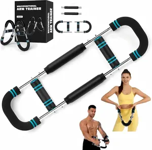 Twister Arm Trainer, 40-100lb Adjustable Spring Resistance Equipment, Portable Chest & Forearm Strengthener for Home Strength Training