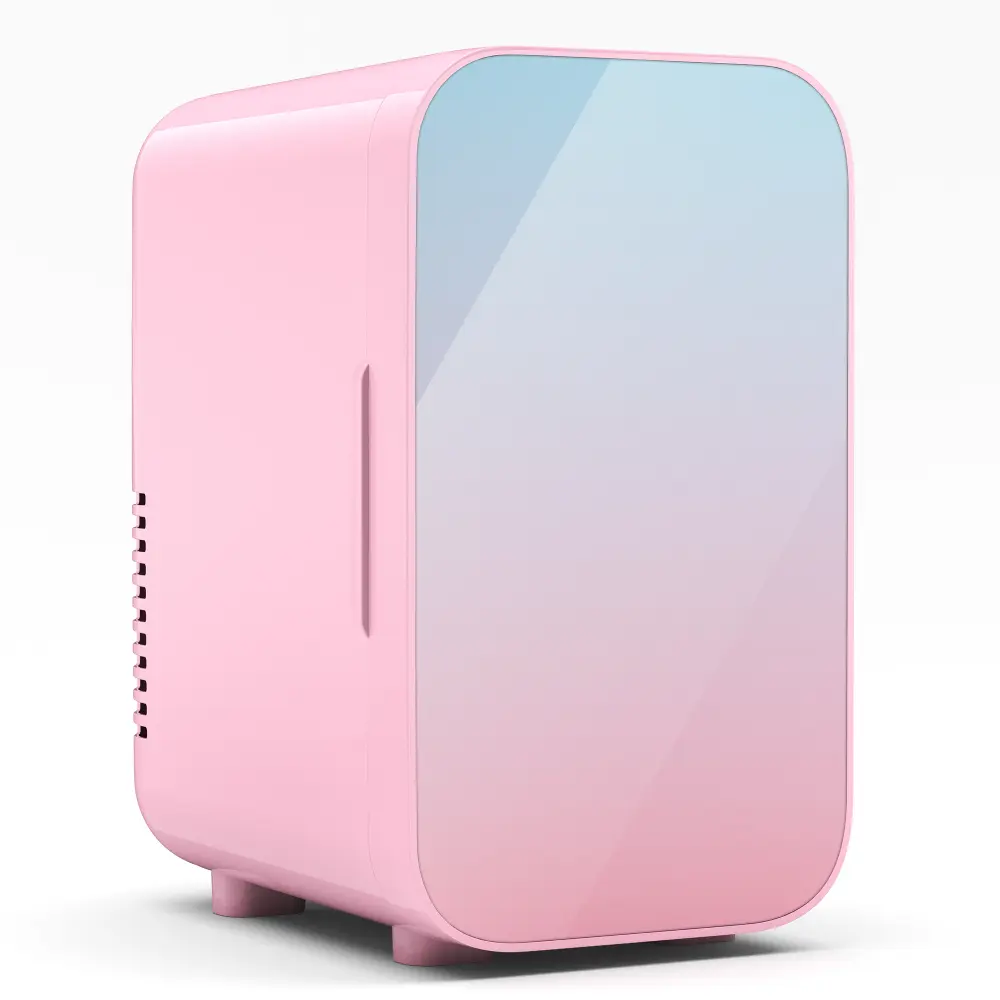 BEICHEN 6L/8-Can Mini Fridge, Dual-Use Cooler & Warmer for Skincare & Cosmetics, Compact Portable Super Quiet, 12V Car & Wall Plug Compatible, Dreamy Gradient Color