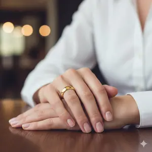 6mm 316 Stainless Steel Gold Ion Plated Plain Wedding Band Marriage Ring