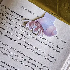 Hermit crab ocean magnet bookmark
