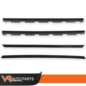4-Pieces Inner & Outer Window Seal Weatherstrip Set, Waterproofing Leakproof Easy-Install Car Interior Accessory, Fit for Chevrolet GMC 1988-2002 Trucks, Automotive Car Door Protector