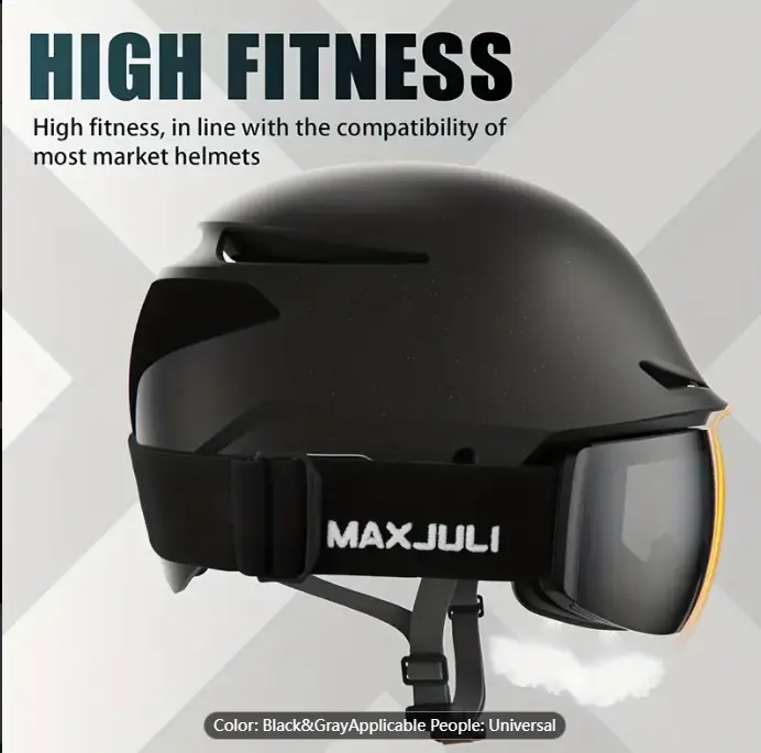 MAXJULI Frameless Design Ski Goggles, Snow Goggles, Goggles M6-001 For Sonwboard, Snowmobile, Skiing, Gliding And Skating