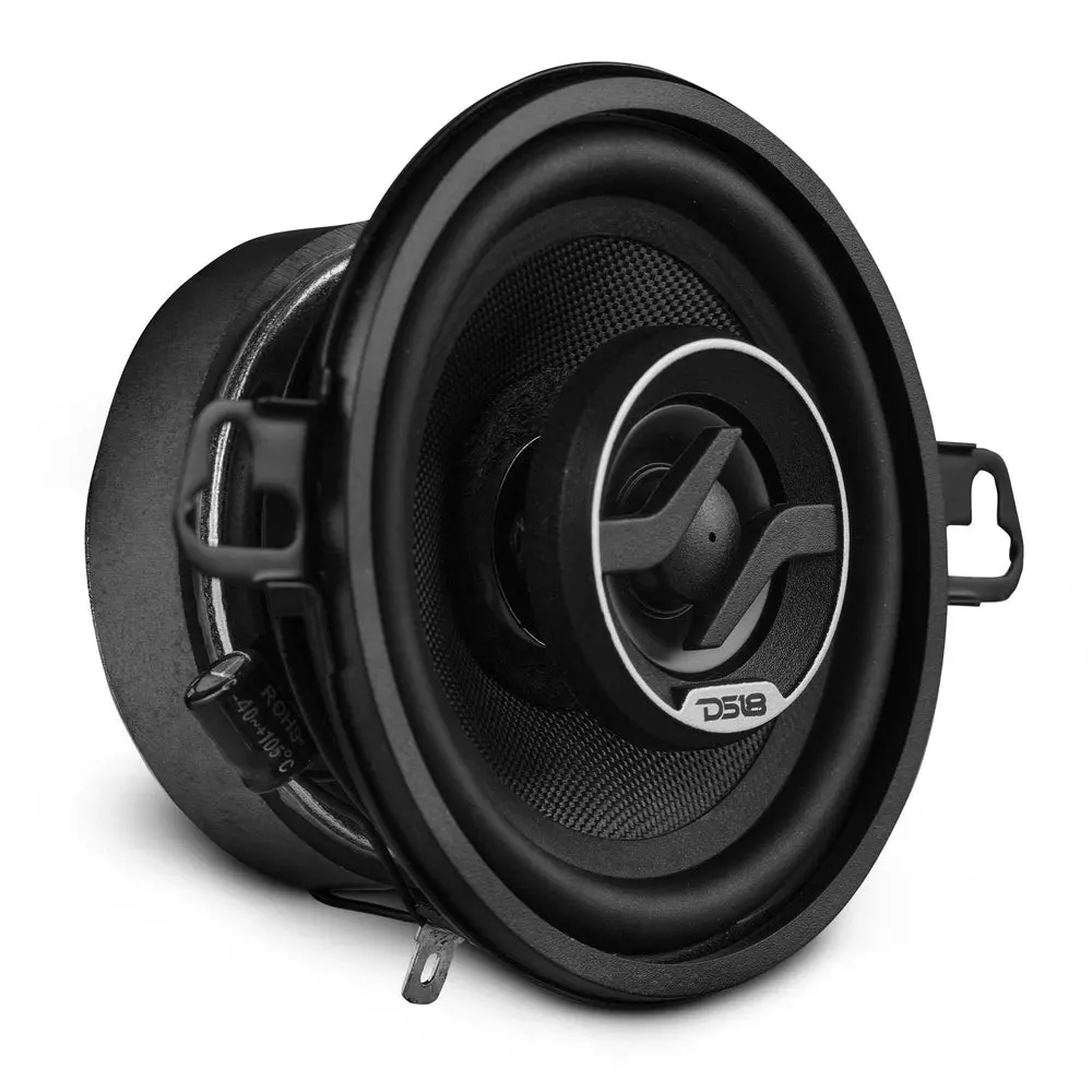 DS18 ZXI-3542 3.5” 2-Way Full-Range Coaxial Car Audio Speaker - 4 Ohm, Ideal for Upgrading Car Stereo, Upgrade Car Stereo