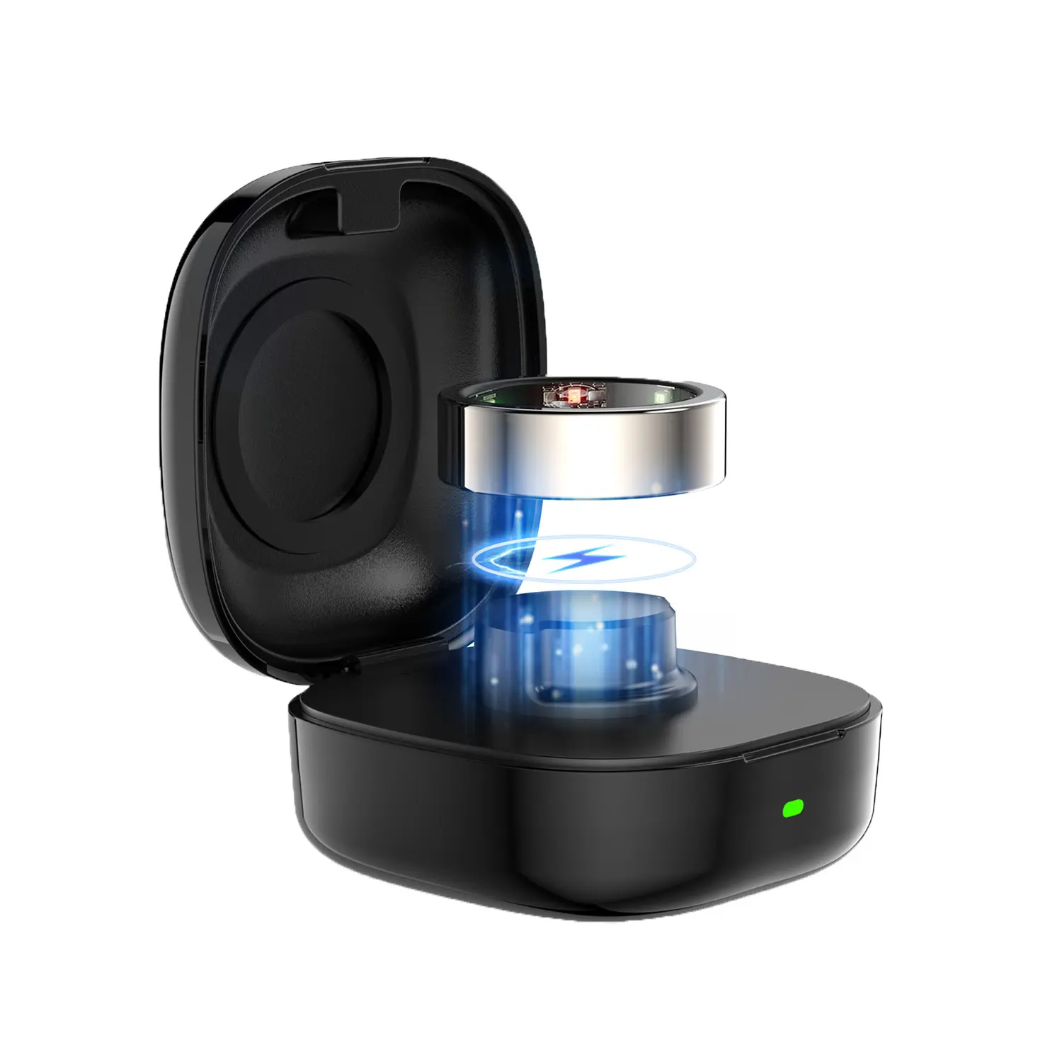 Oura Ring Gen3  Charger Case  ,Heritage/Horizon Small Portable Travel Charging Box for Smart Ring Wireless Black(Without Ring)