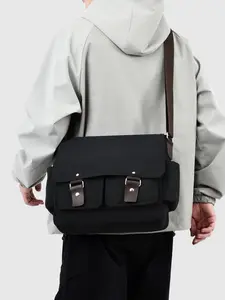 2026 New Men's Large Capacity Casual Vintage, Multi-Layered Retro Canvas Messenger Bags Travel Shoulder Tool Bag