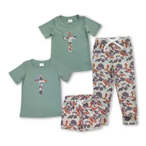 Boy Easter Matching Clothes Kids Cross Outfit  Boy Camo outfit Pants Set