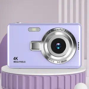 Retro CCD Digital Compact Portable Point & Shoot Camera with Lens, Memory Storage, HD Quality, Recording Function for Student Beginners, Campus Pocket Selfie Camera