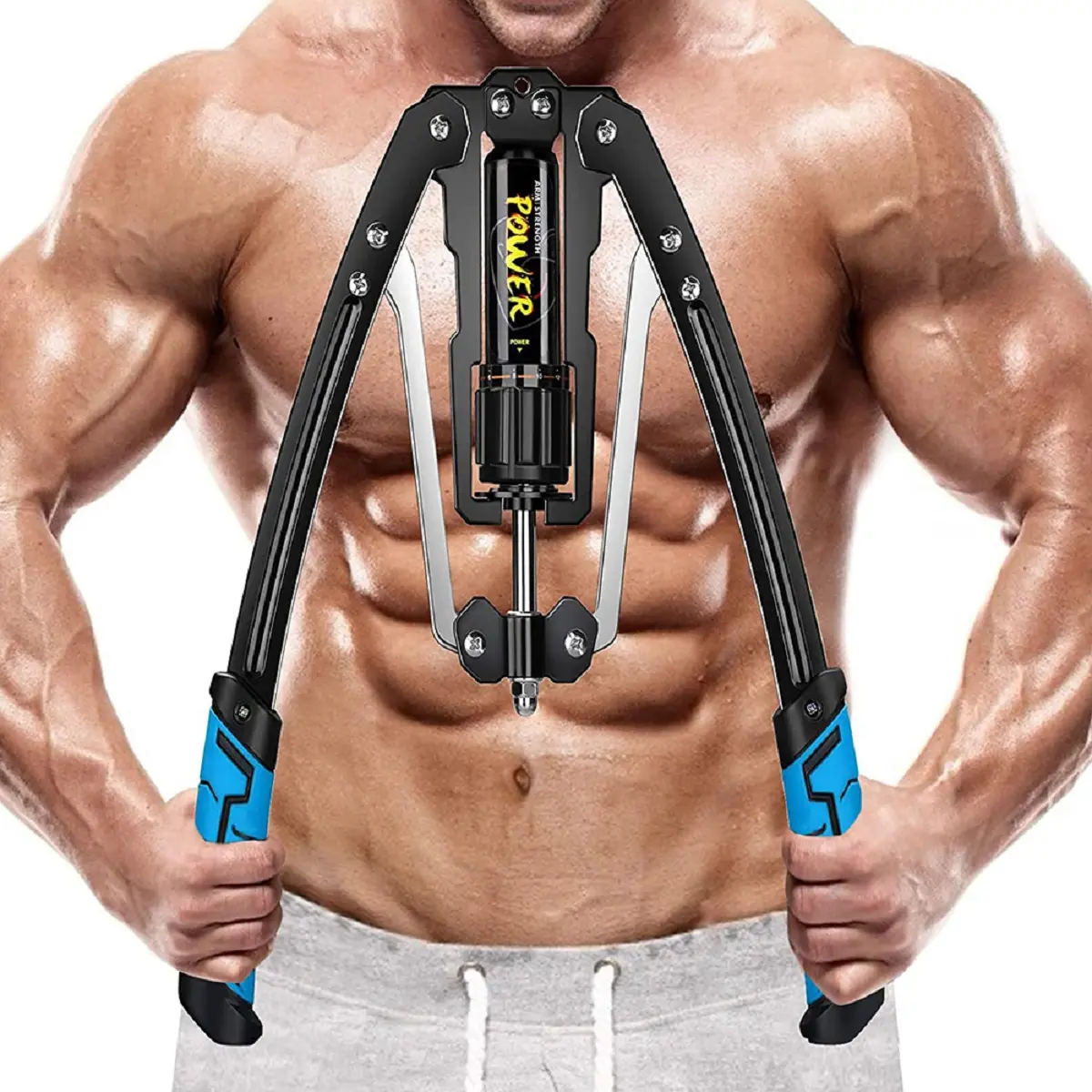 Adjustable 22-440lbs Hydraulic Power Twister Arm Exerciser with Smart Counter(option) Chest Expander Muscle Shoulder Training Fitness Equipment