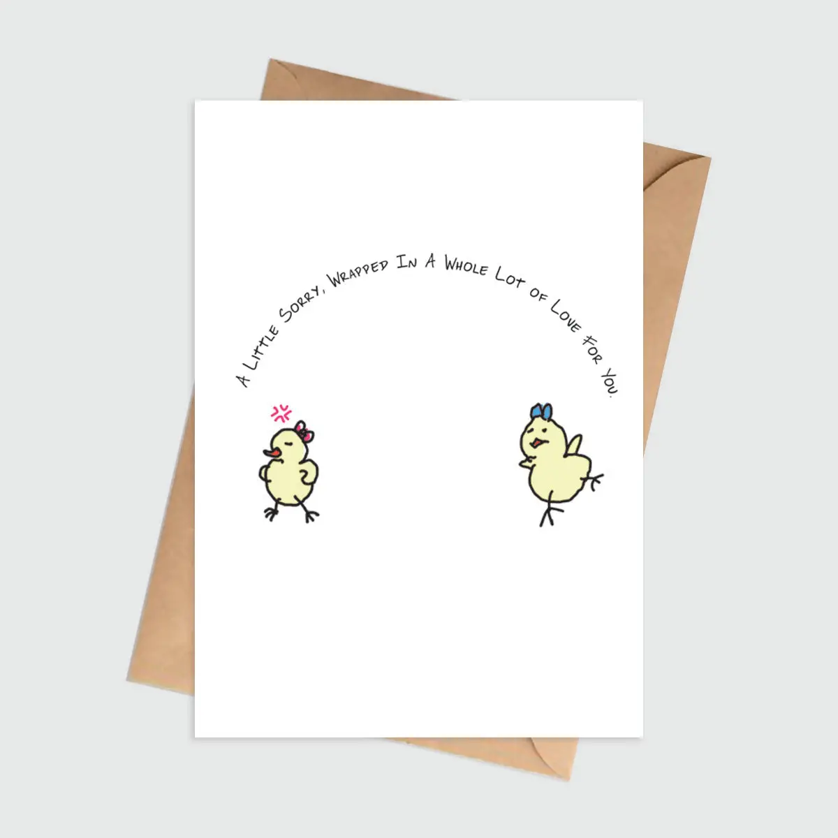 Little Sorry Wrapped In Lots of Love Sorry Card