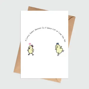 Little Sorry Wrapped In Lots of Love Sorry Card