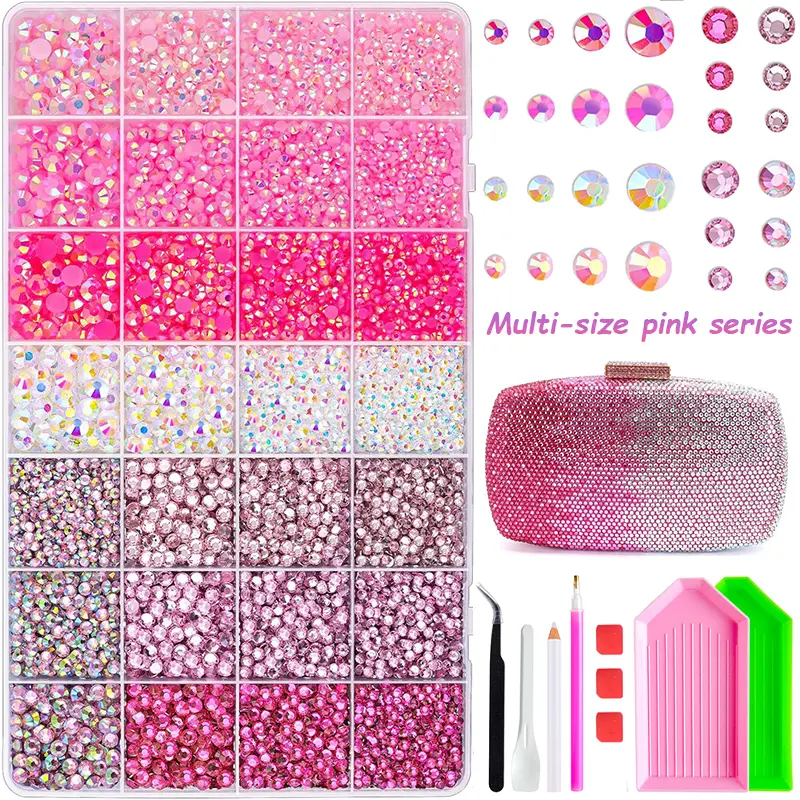 3mm Flatback Resin Rhinestone Gift Set - 3mm-60colors Upgrade Durable Long-Lasting Bedazzled Kit with Tools, for Nail Art, Tumblers, Beginner Craft Party & Festival Gifts, Halloween Decorations