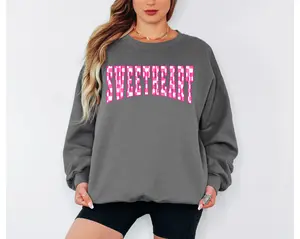 Pink Checkered Sweetheart Sweatshirt