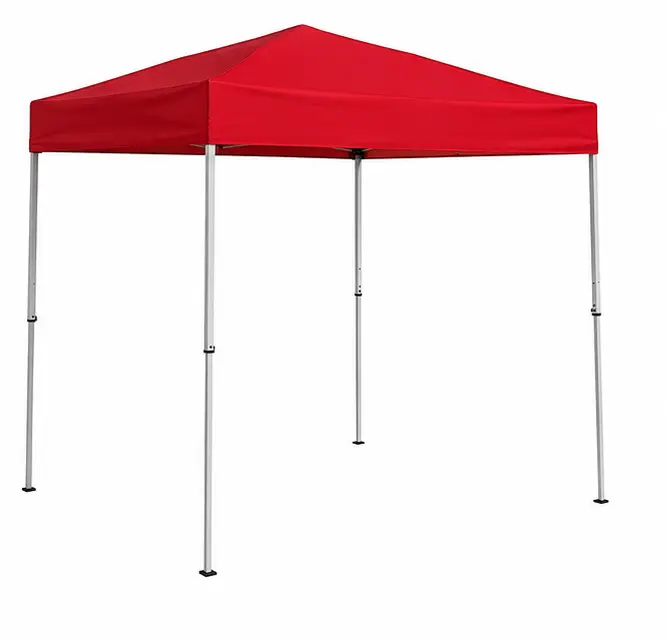 4 ft x 6 ft Instant Pop-Up Canopy Shelter with Steel Frame, Red