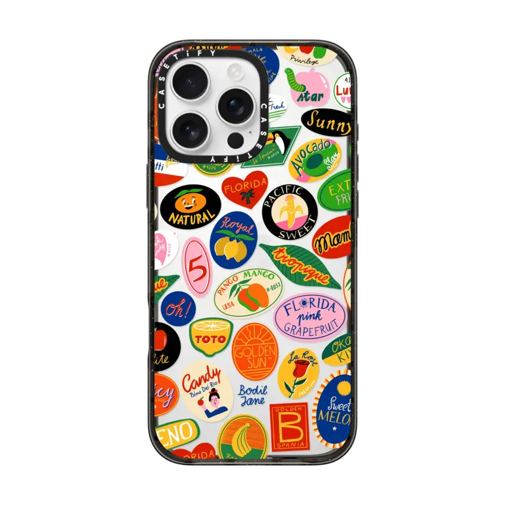 FRUIT STICKERS-Black