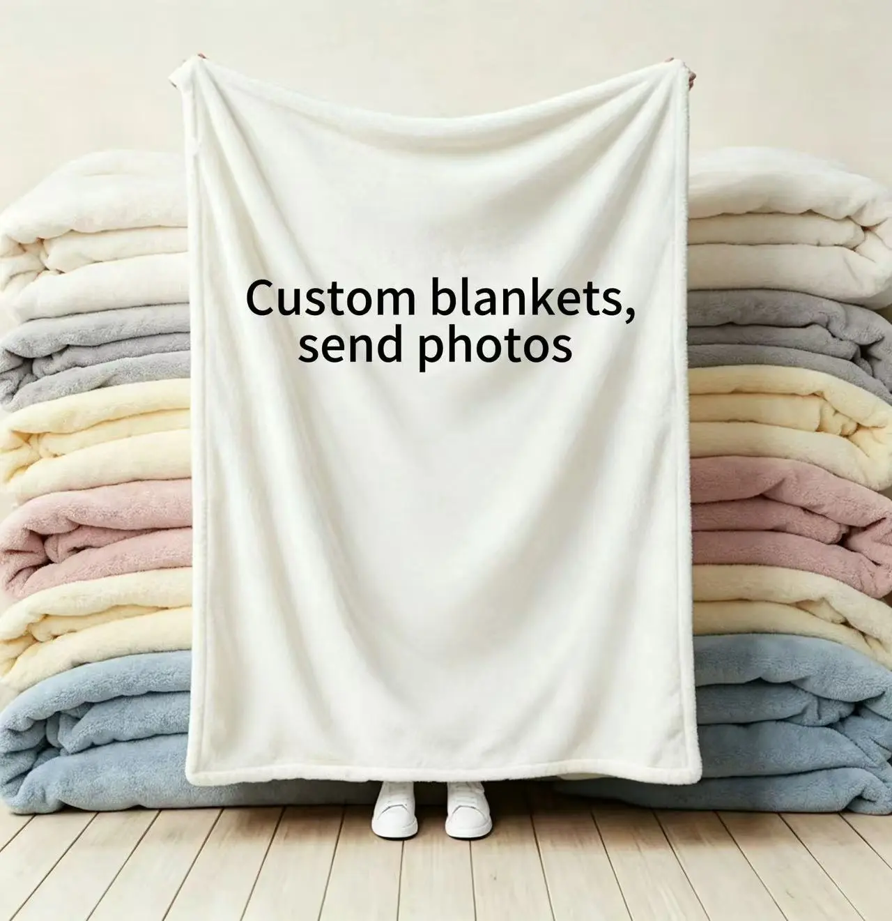 Custom Personalized Family Blanket 60*80 inches Ideal Gift for Holidays, Birthdays and Commemorative Events-Warm and Comfortable, Suitable for Family, Travel and Office All Year round Use
