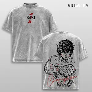 Baki Gym Tee, Baki Anime Pump Cover Shirt, Baki Workout T-Shirt