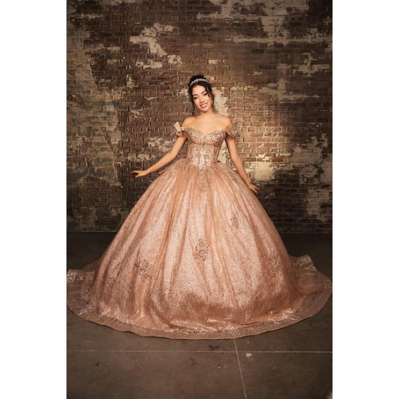 Sweet 16 Dress Off Shoulder Floral Lace Prom Ball Gown By Layla K LK265