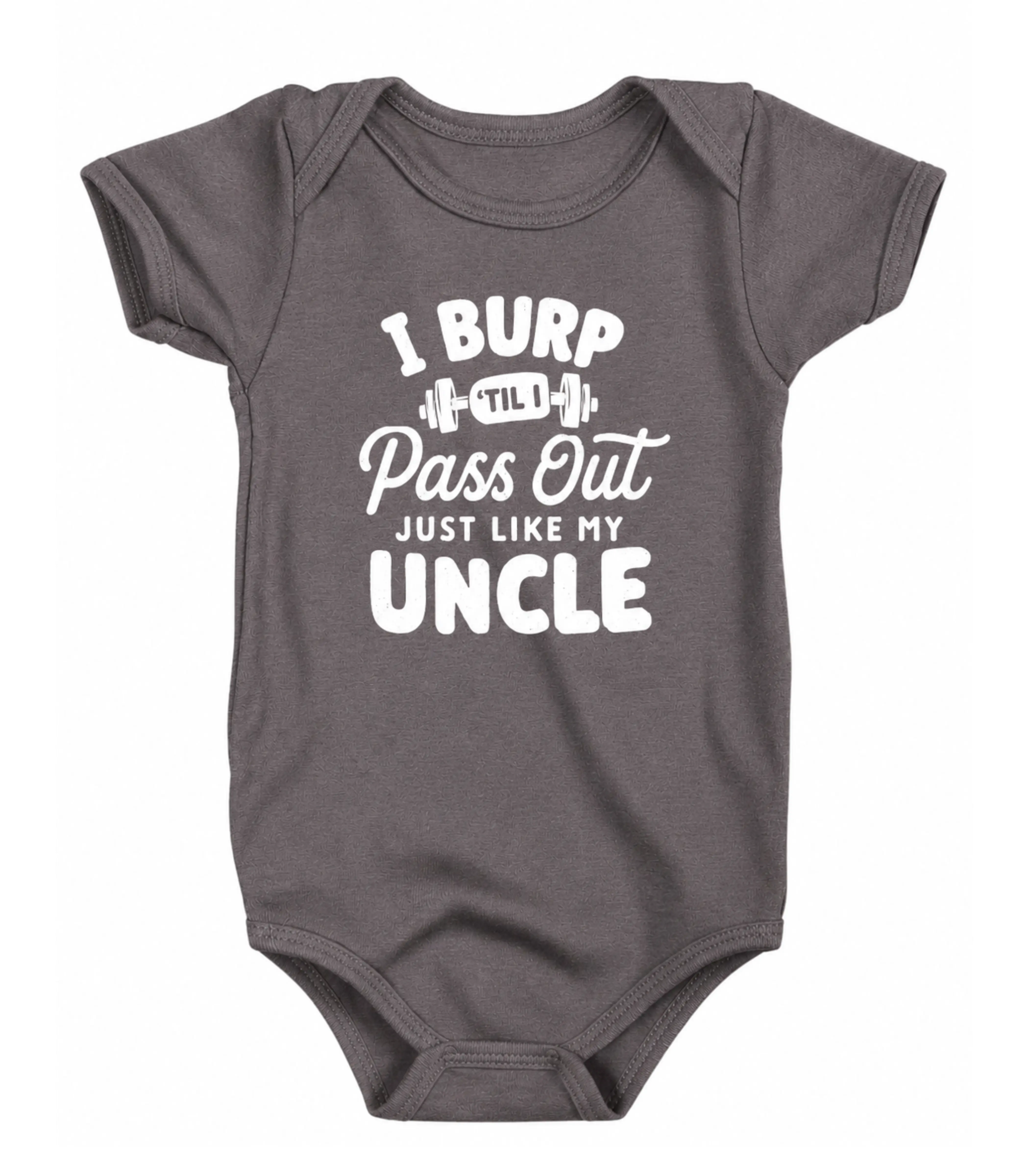 I Burp Til I Pass Out Just Like My Uncle Onesie, Funny Fitness Baby Bodysuit, Sarcastic Novelty Baby Outfit, Baby Shower Gift, Pregnancy Announcement Onesie