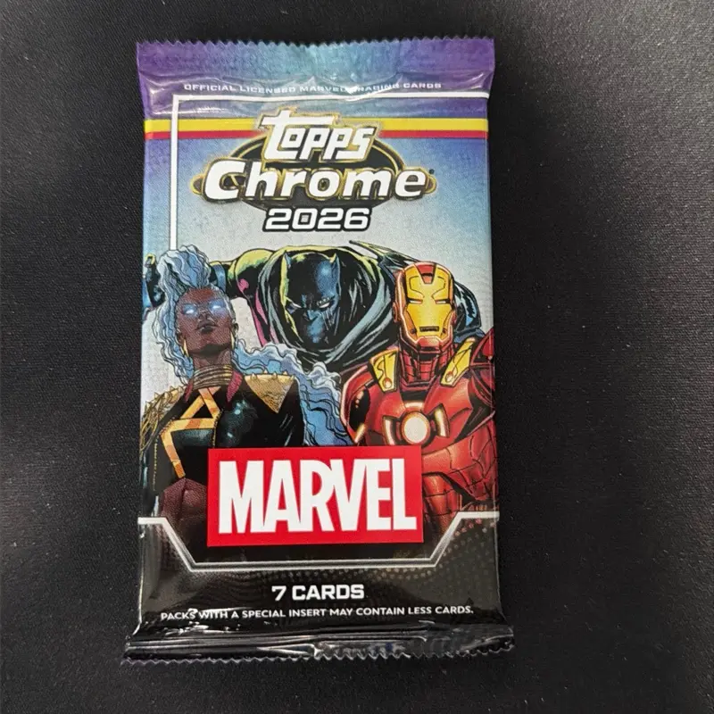 2026 Topps Chrome Marvel Mega Trading Card Single Pack