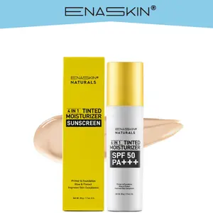Enaskin Tinted Moisturizer SPF 50 – Sheer Coverage Face Sunscreen with UVA/UVB Protection – Lightweight, Hydrating, Daily Skin Shield for a Glowy, Even Tone