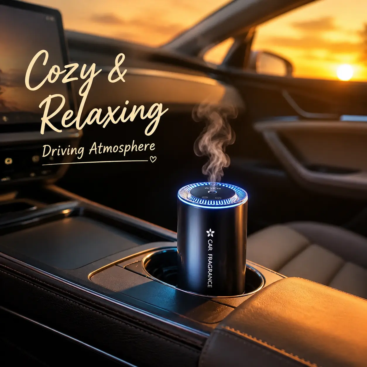 Luxury Car Interior Starlight Fragrance Diffuser - Fragrance Machine, Type-C Rechargeable, 3 Adjustable Mist Levels, Smart Auto-Spray, Auto Start/Stop