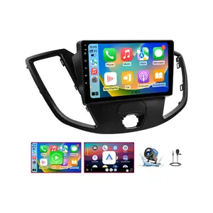 9 Inch Android 13 Car Stereo for Ford Transit 2015-2018 Wireless CarPlay Android Auto Touchscreen GPS Navigation Backup Camera Car Media Player Headunit