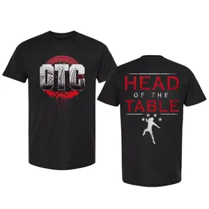 Head Of The Table 3D T-Shirt, Roman Reigns Style Unisex Top, Perfect Gift for Fans, 2 Sides Design, Ideal for Men and Women Celebrating Wrestling Legends