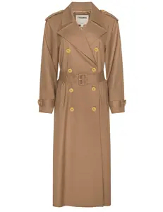 L'AGENCE Brinley Oversized Trench Coat in Dark Macchiato-SALE
