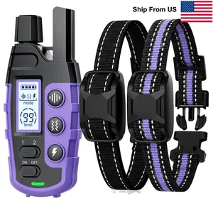 3300Ft Electric Dog Training Collar Remote Control Waterproof Pet BehaviorFor 5-120lbs Puppy With Vibration Shock Beep
