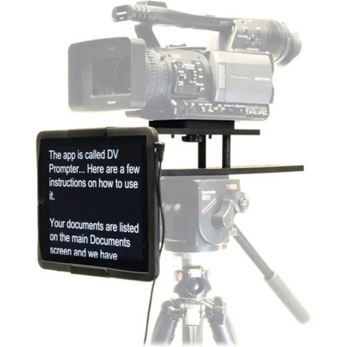 Datavideo TP300-IP Complete Teleprompter Kit with Remote Control, Wireless App Compatibility, Works with iPad & iPad2