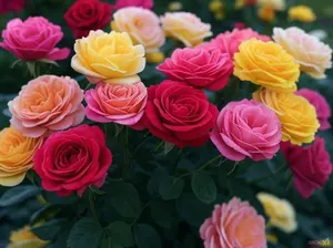 100pcs Mixed-Color Rose Seeds – A Rainbow of Roses for Your Garden