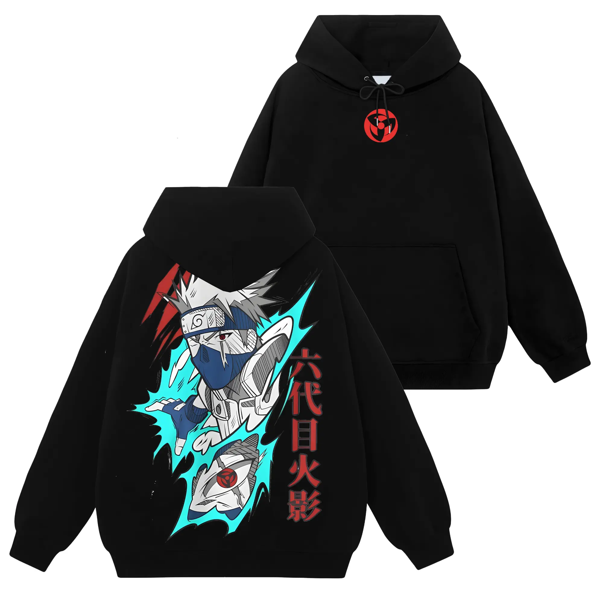 [Shinobi Shop] Limited Kakashi Hatake Sharingan Kamui Chidori - Naruto Shippuden #164 Hoodie T-Shirt Sweatshirt, Retro Vintage Unisex Graphic 90s Cotton, Gift For Wibu, Anime Manga Y2K Streetwear