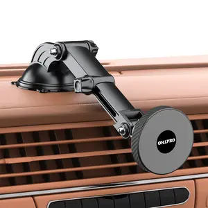OHLPRO Magnetic Tablet Holder for Car iPad Stand Mount Dashboard Compatible 4"- 10" Tablets and Phone，360° Rotating Super Strong Magnet TPU Suction Washable Robust Sticky Gel
