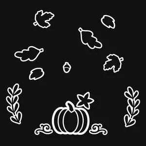 Fall Chalkboard Stencils