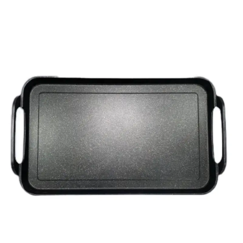 Neware double Griddle Marble coated COMAL for all types of stoves Aluminium Cookware Induction Nonstick Pan Handles Silicone