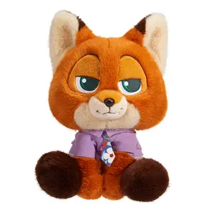 Disney Zootopia Nick Wilde Sitting Plush Doll Cute Soft Stuffed Toy Gift